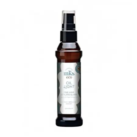 MKS eco Oil Light Fine Hair Styling Elixir Lengvas aliejus ploniems plaukams Light Breeze Scent, 60ml