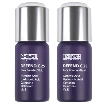 NATINUEL DEFEND C 25 Vitaminas C antioksidacinis regeneruojantis fluidas, 2x10ml