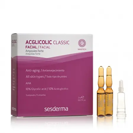 SESDERMA ACGLICOLIC CLASSIC FORTE ampulės, 5 amp x 2 ml