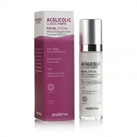 SESDERMA ACGLICOLIC CLASSIC FORTE drėkinamasis kremas-gelis, 50 ml