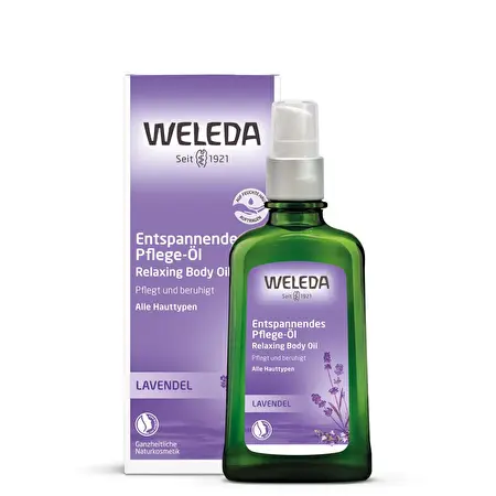 WELEDA Atpalaiduojantis kūno aliejus su levandomis, 100ml