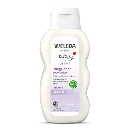 WELEDA Kūno pienelis su svilarožėmis WHITE MALOW, 200ml