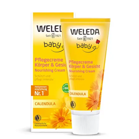 WELEDA Vaikiškas kremas su medetkomis CALENDULA BABY, 75ml