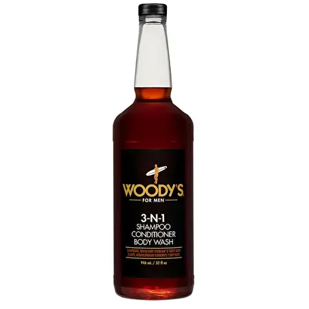 Woody’s 3-N-1 Shampoo, Conditioner, Body Wash, 946ml