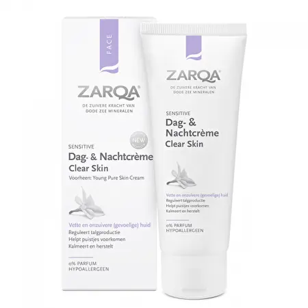 ZARQA Clear skin kremas į aknę linkusiai odai