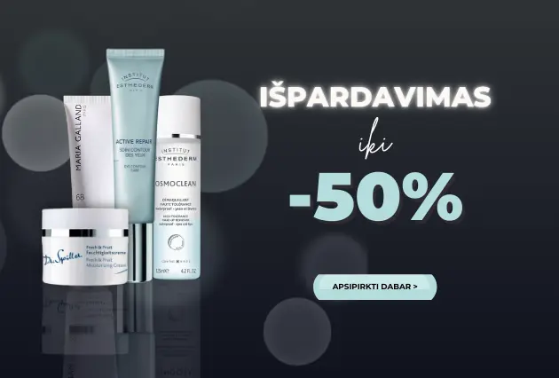 Ispardavimas -50%